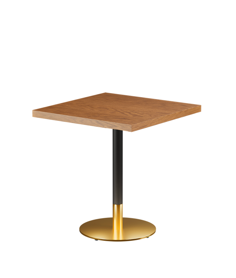 Stolik Omega R blat drewniano-fornirowany