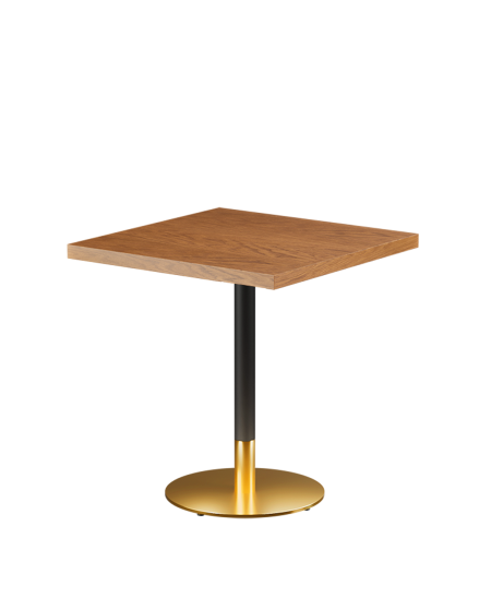 Stolik Omega R blat drewniano-fornirowany