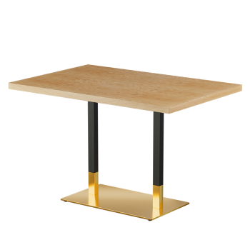 Stolik Omega Duo blat drewniano-fornirowany
