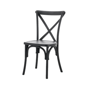 Krzesło Cross-Back Wood czarne