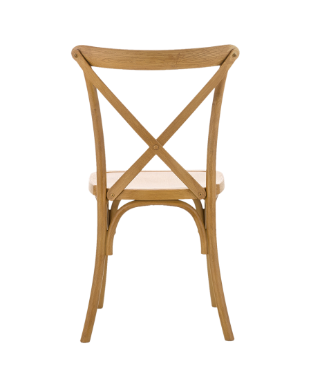 Krzesło Cross-Back Wood jasny rustykalny