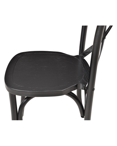 Krzesło Cross-Back Wood czarne