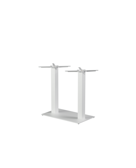 Stolik Alfa Duo biały blat drewniano-fornirowany