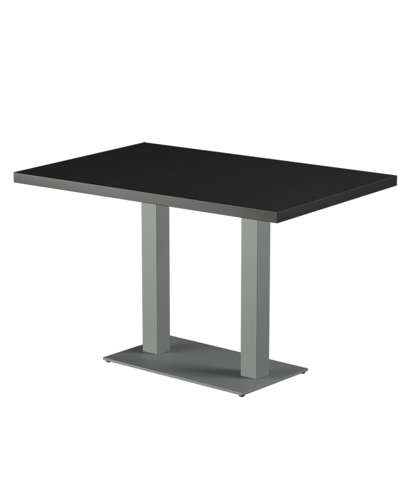 Stolik Alfa Duo szary blat drewniano-fornirowany