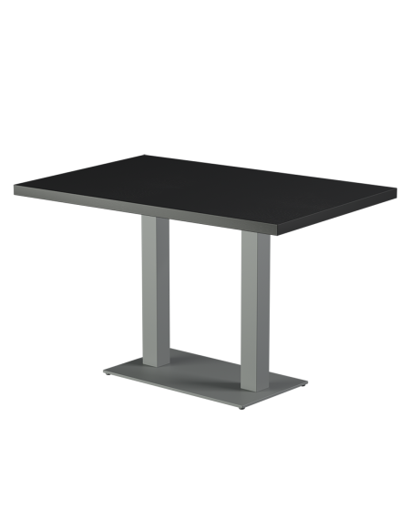 Stolik Alfa Duo szary blat drewniano-fornirowany