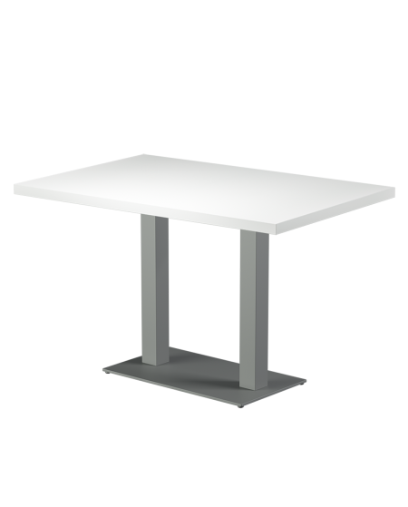 Stolik Alfa Duo szary blat drewniano-fornirowany