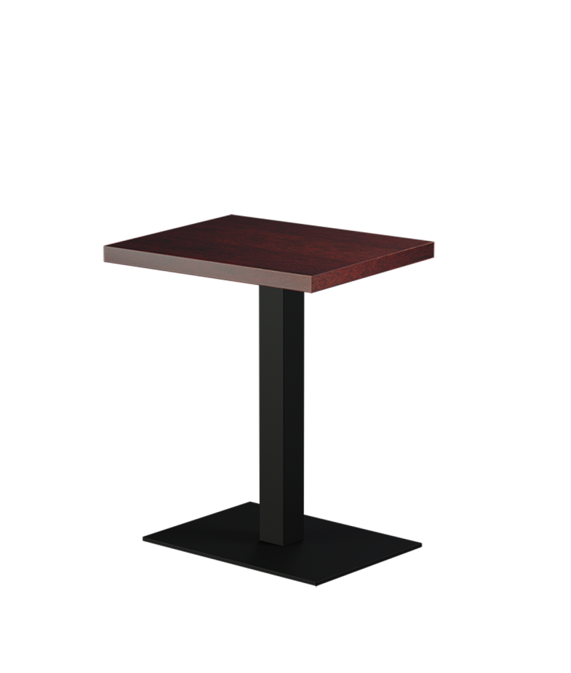 Stolik Alfa 40x55 czarny blat drewniano-fornirowany