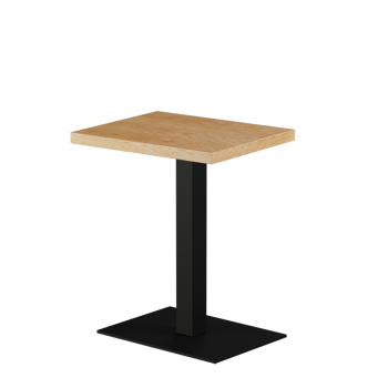 Stolik Alfa 40x55 czarny blat drewniano-fornirowany