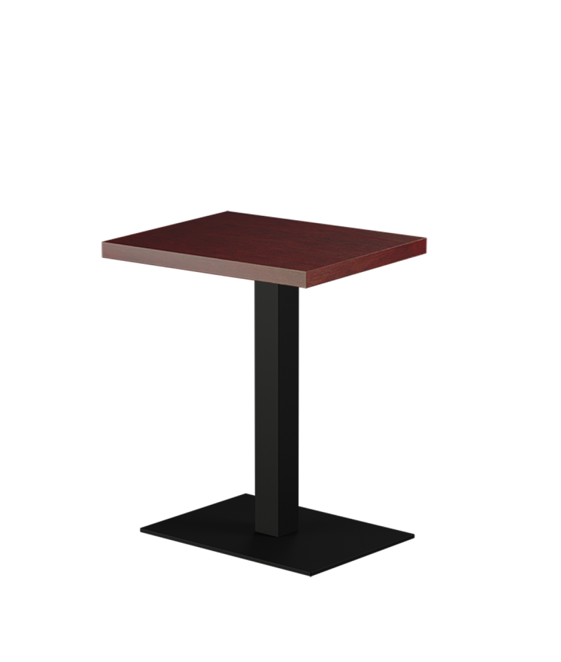 Stolik Alfa 40x55 czarny blat drewniano-fornirowany
