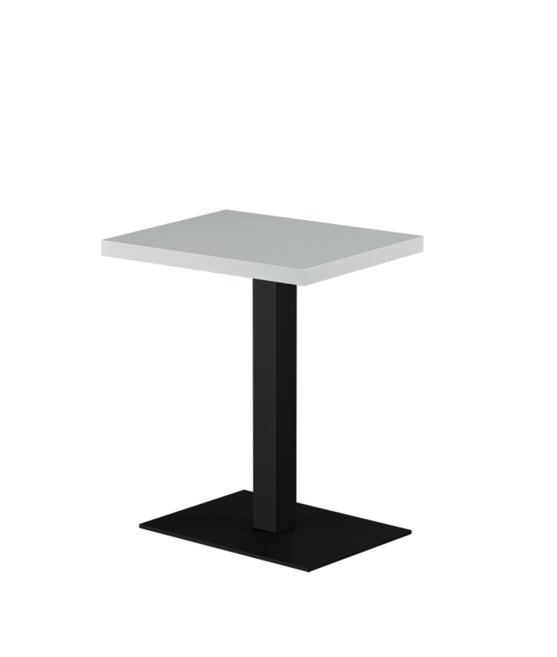 Stolik Alfa 40x55 czarny blat drewniano-fornirowany