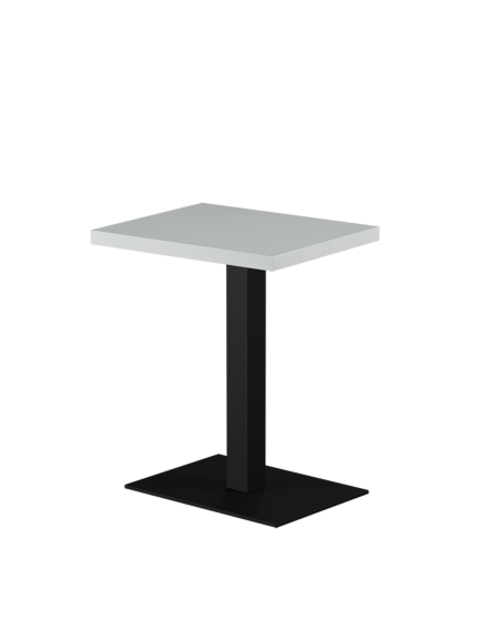 Stolik Alfa 40x55 czarny blat drewniano-fornirowany