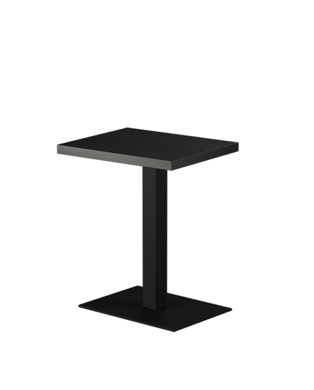 Stolik Alfa 40x55 czarny blat drewniano-fornirowany