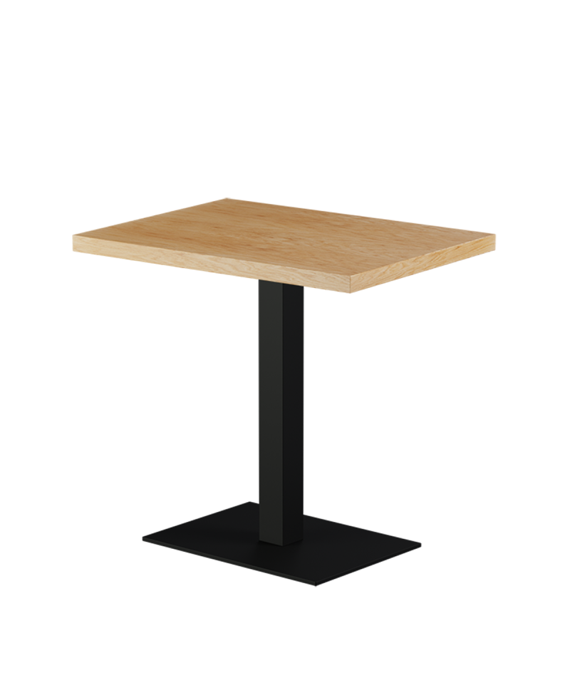 Stolik Alfa 40x55 czarny blat drewniano-fornirowany