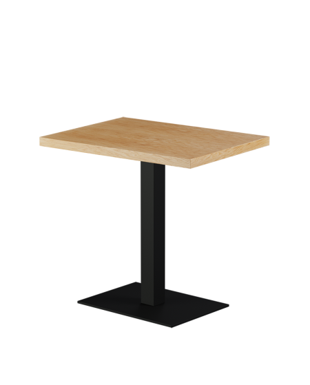 Stolik Alfa 40x55 czarny blat drewniano-fornirowany