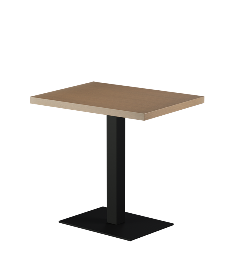 Stolik Alfa 40x55 czarny blat drewniano-fornirowany