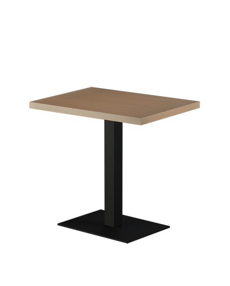 Stolik Alfa 40x55 czarny blat drewniano-fornirowany