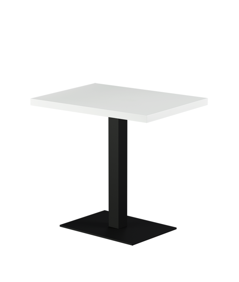 Stolik Alfa 40x55 czarny blat drewniano-fornirowany