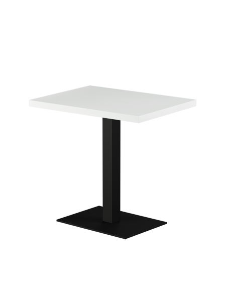 Stolik Alfa 40x55 czarny blat drewniano-fornirowany