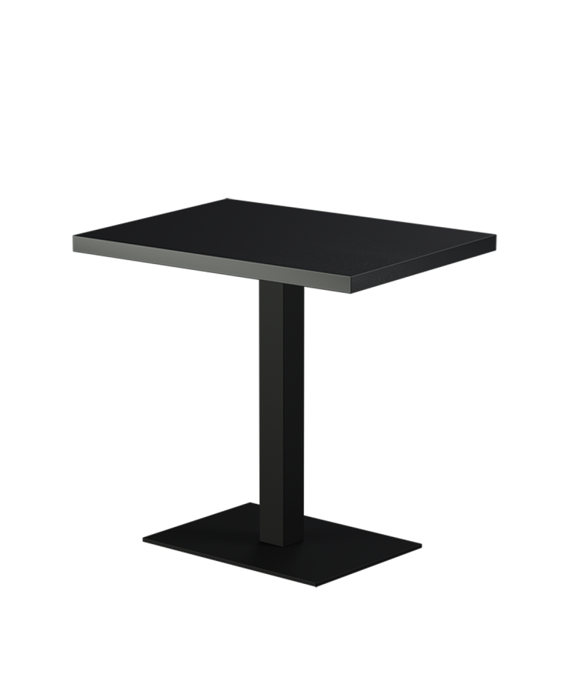 Stolik Alfa 40x55 czarny blat drewniano-fornirowany