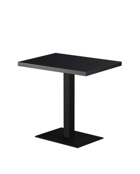 Stolik Alfa 40x55 czarny blat drewniano-fornirowany