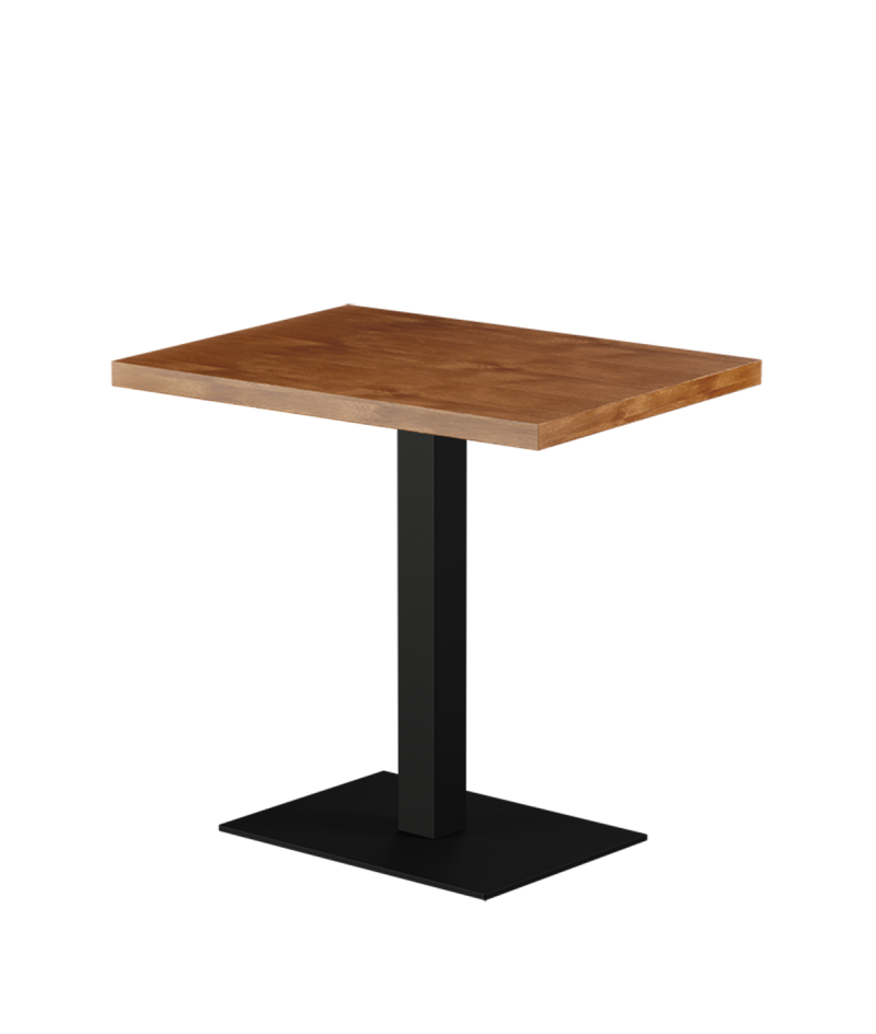 Stolik Alfa 40x55 czarny blat drewniano-fornirowany