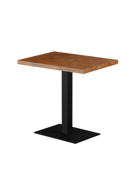 Stolik Alfa 40x55 czarny blat drewniano-fornirowany