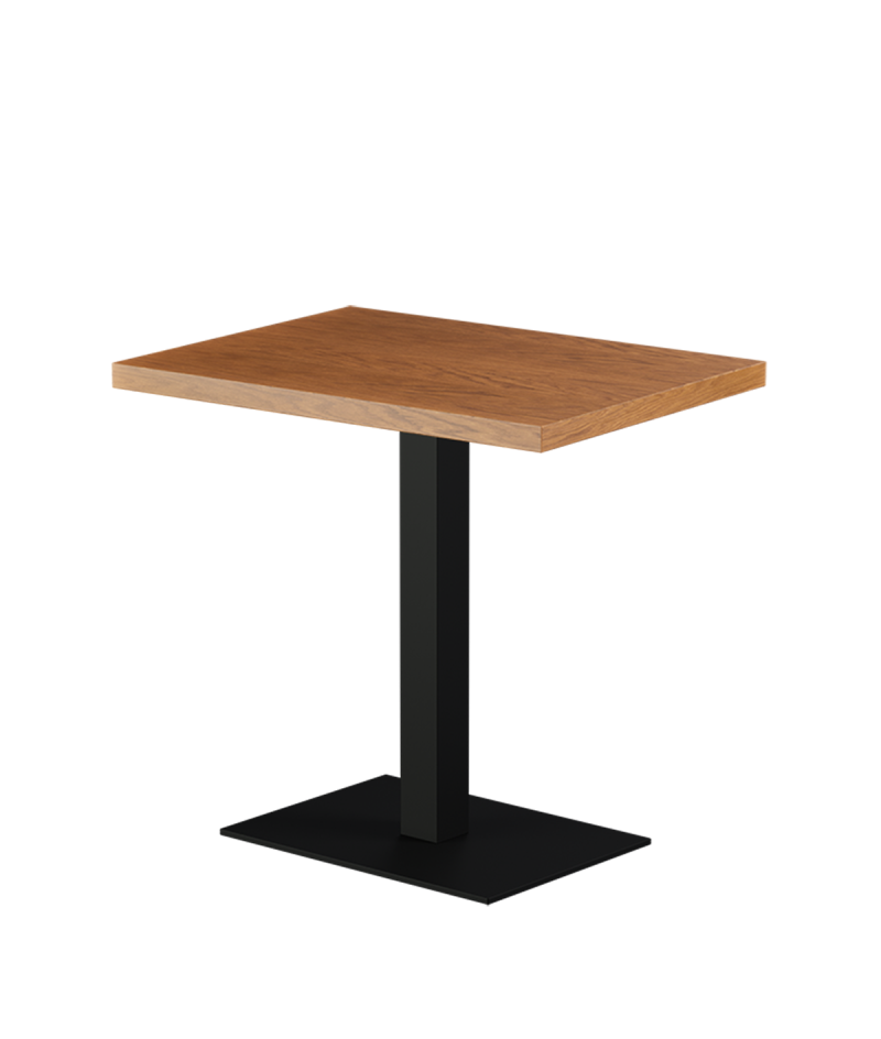 Stolik Alfa 40x55 czarny blat drewniano-fornirowany