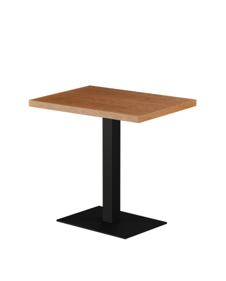 Stolik Alfa 40x55 czarny blat drewniano-fornirowany