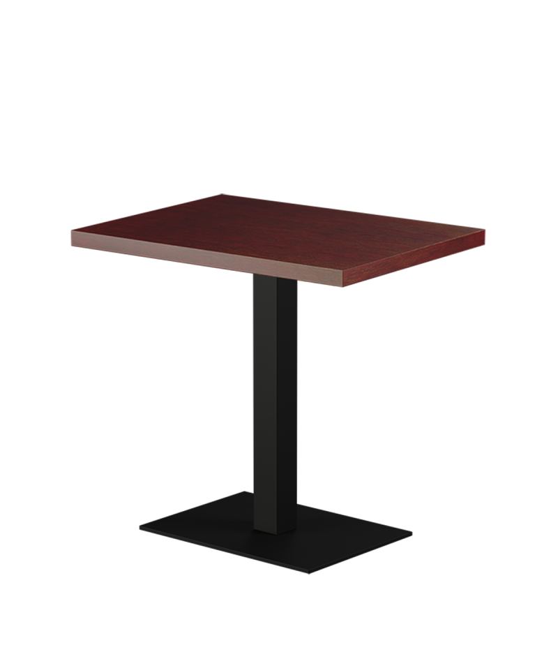 Stolik Alfa 40x55 czarny blat drewniano-fornirowany