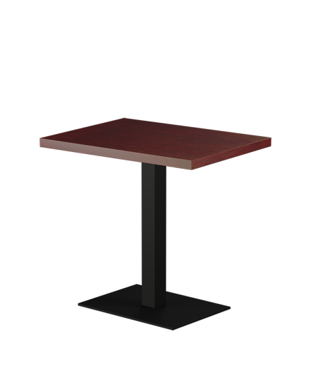 Stolik Alfa 40x55 czarny blat drewniano-fornirowany