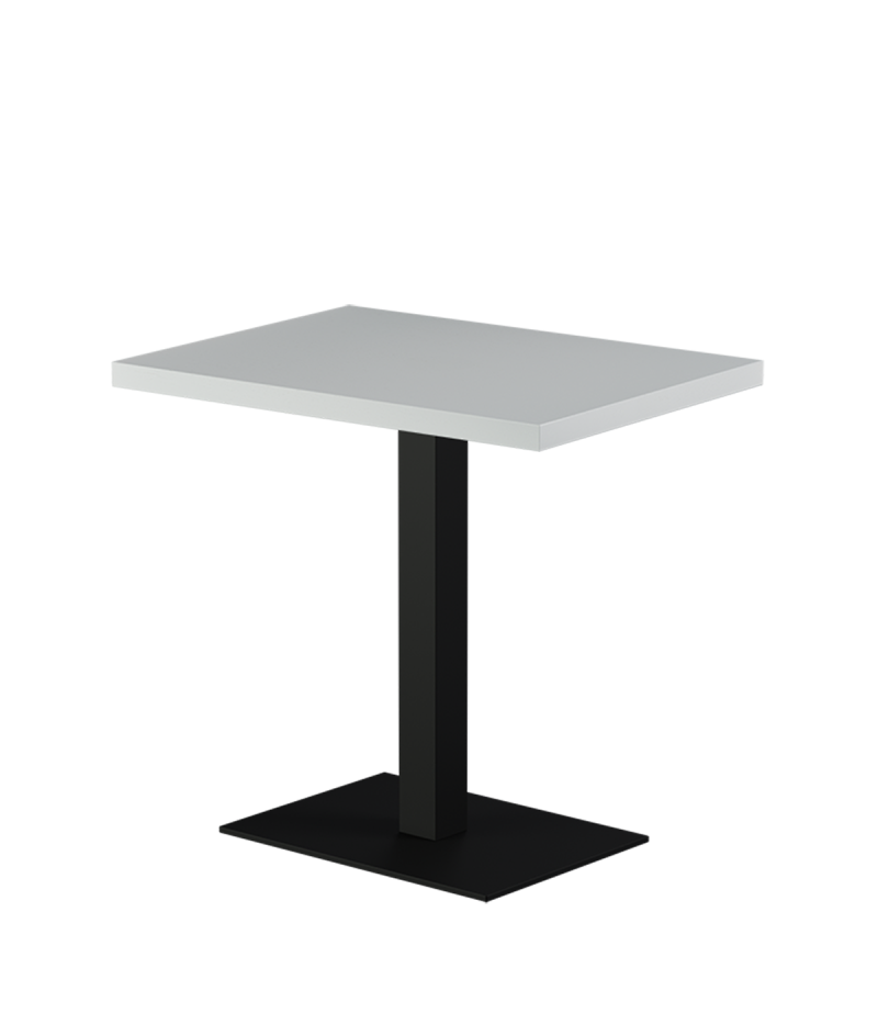 Stolik Alfa 40x55 czarny blat drewniano-fornirowany