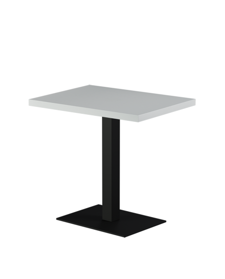 Stolik Alfa 40x55 czarny blat drewniano-fornirowany