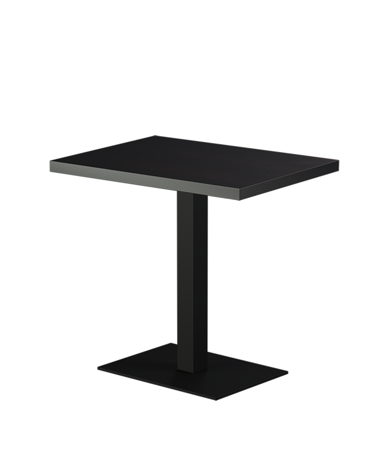 Stolik Alfa 40x55 czarny blat drewniano-fornirowany