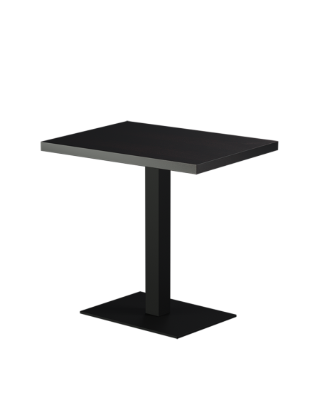 Stolik Alfa 40x55 czarny blat drewniano-fornirowany