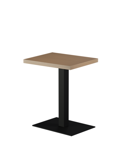 Stolik Alfa 40x55 czarny blat drewniano-fornirowany