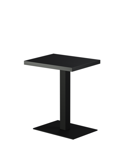 Stolik Alfa 40x55 czarny blat drewniano-fornirowany