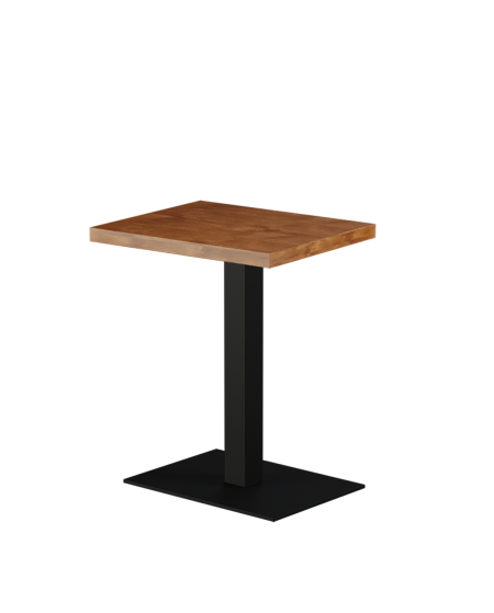 Stolik Alfa 40x55 czarny blat drewniano-fornirowany