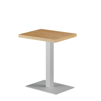 Stolik Alfa 40x55 biały blat drewniano-fornirowany