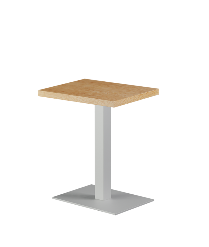 Stolik Alfa 40x55 biały blat drewniano-fornirowany