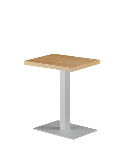 Stolik Alfa 40x55 biały blat drewniano-fornirowany