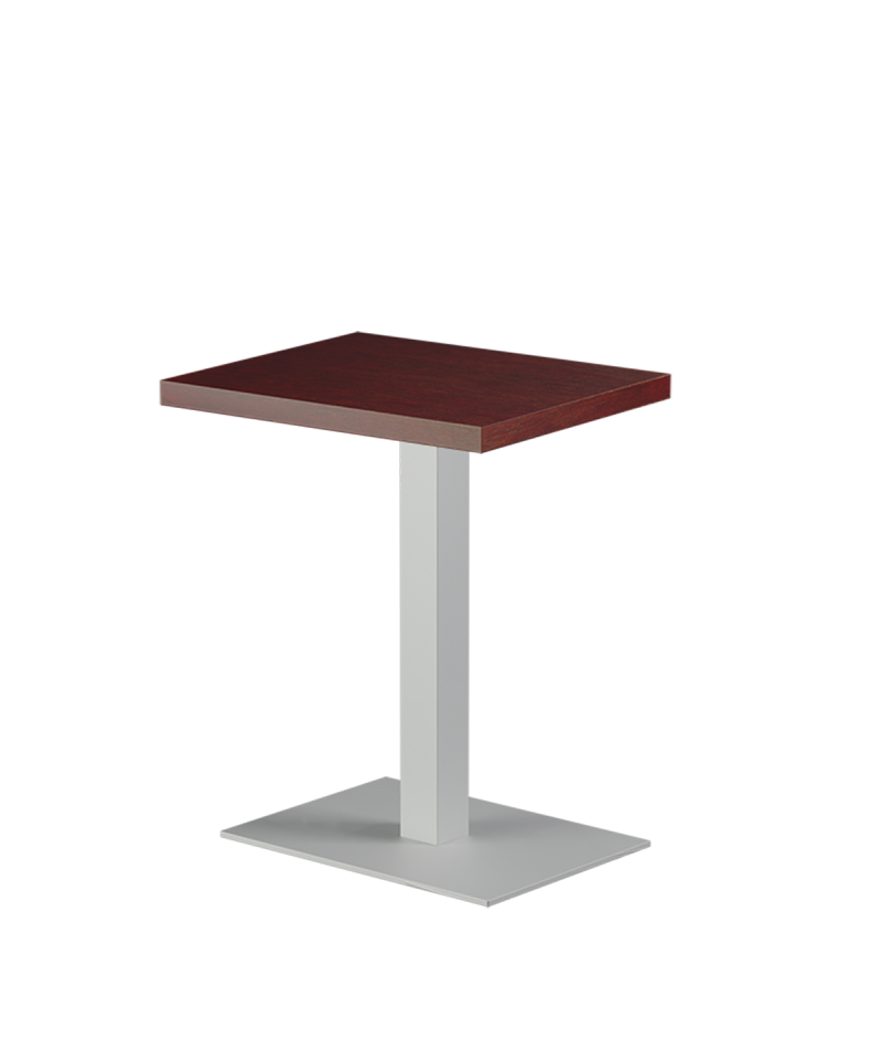 Stolik Alfa 40x55 biały blat drewniano-fornirowany