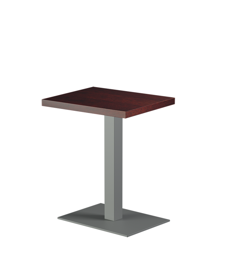Stolik Alfa 40x55 szary blat drewniano-fornirowany
