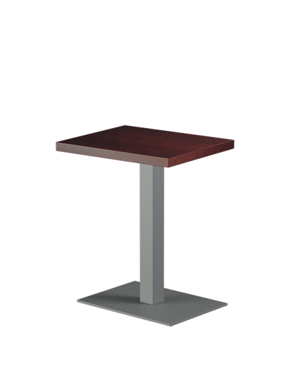 Stolik Alfa 40x55 szary blat drewniano-fornirowany