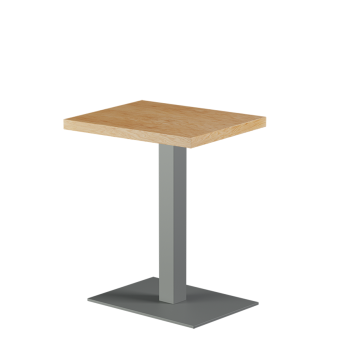 Stolik Alfa 40x55 szary blat drewniano-fornirowany