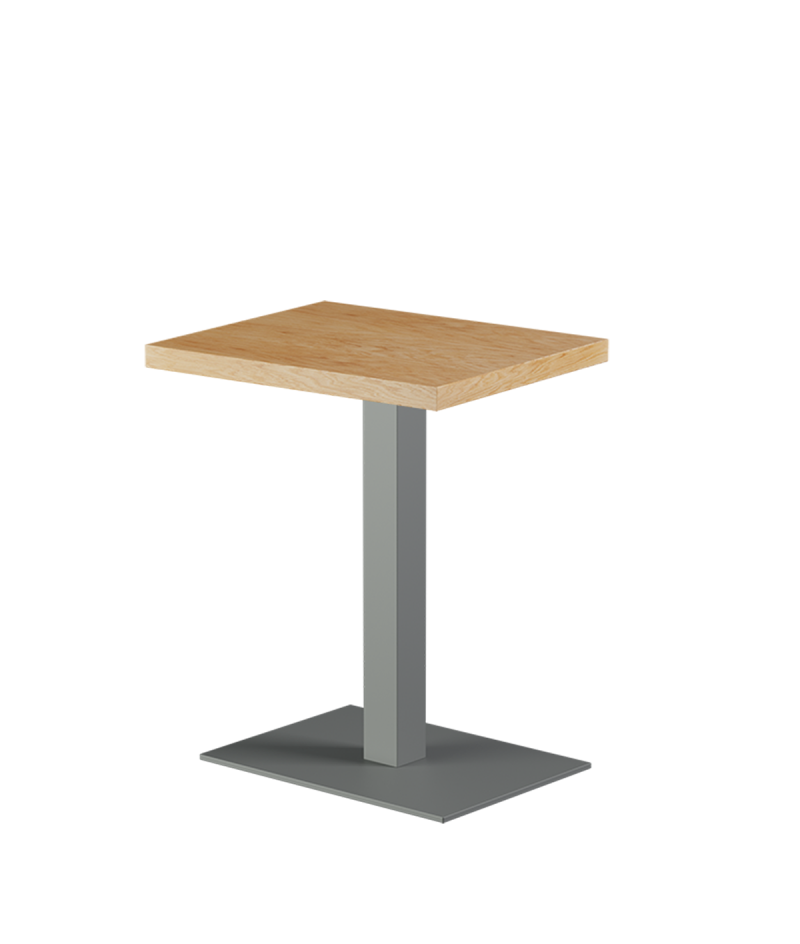 Stolik Alfa 40x55 szary blat drewniano-fornirowany