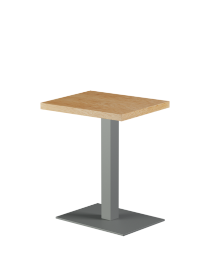 Stolik Alfa 40x55 szary blat drewniano-fornirowany