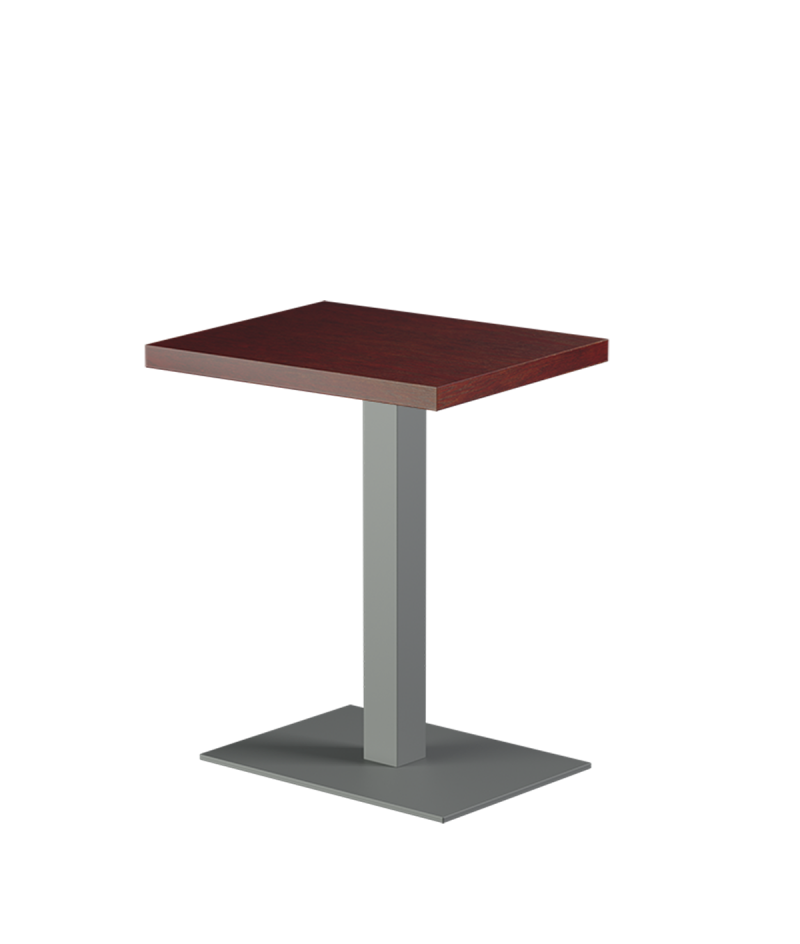 Stolik Alfa 40x55 szary blat drewniano-fornirowany
