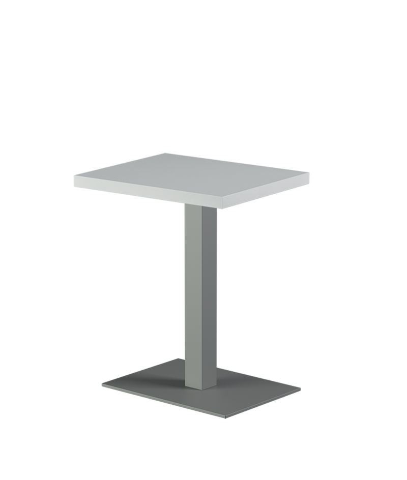Stolik Alfa 40x55 szary blat drewniano-fornirowany