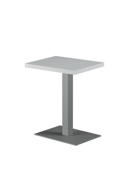 Stolik Alfa 40x55 szary blat drewniano-fornirowany
