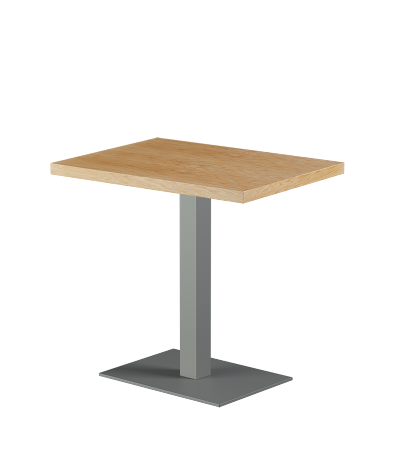 Stolik Alfa 40x55 szary blat drewniano-fornirowany